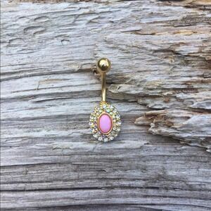 Beautiful‎ Gold Belly Button Navel Ring